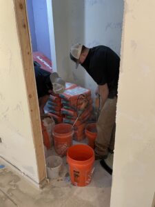 flooring project going on