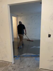 flooring project going on